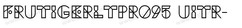 frutigerltpro95 uitr字体转换